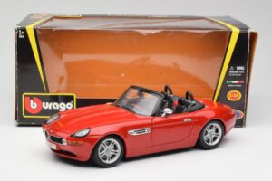 BMW Z8 E52 Rød Metallic Bburago 1:18 18-12032 Metal — billede 8 af 8