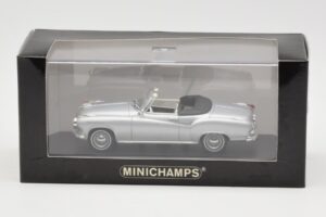 Borgward Isabella Cabriolet Sølv Minichamps 1:43 400096030 Metal — billede 4 af 4