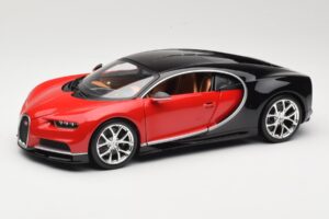 Bugatti Chiron Sort & Rød Bburago 1:18 18-11040 Metal