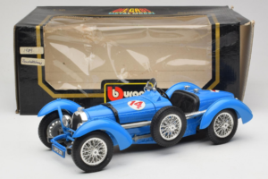 Bugatti Type 51 Grand Prix #14 Blå Bburago 1:18 3012-M1 Metal — billede 6 af 6