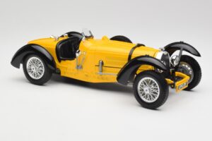 Bugatti Type 59 Gul Bburago 1:18 3005 Metal — billede 6 af 8