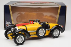 Bugatti Type 59 Gul Bburago 1:18 3005 Metal — billede 8 af 8
