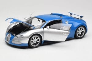 Bugatti Veyron Edition Centenaire Chrome Blue Minichamps 1:18 100110850-O Metal — billede 2 af 7