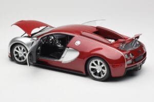 Bugatti Veyron Edition Centenaire Chrome Red Minichamps 1:18 100110851-O Metal — billede 5 af 8