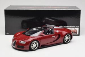 Bugatti Veyron Grand Sport Rød Minichamps 1:18 100110832 Metal — billede 9 af 9
