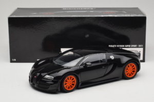 Bugatti Veyron Super Sport Black Metallic Minichamps 1:18 100110842 Metal — billede 8 af 8