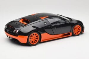 Bugatti Veyron Super Sport World Record Edition Carbon & Orange Minichamps 1:18 100110840 Metal — billede 3 af 8