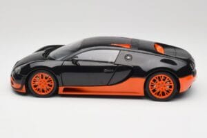 Bugatti Veyron Super Sport World Record Edition Carbon & Orange Minichamps 1:18 100110840 Metal — billede 4 af 8
