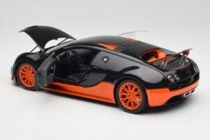 Bugatti Veyron Super Sport World Record Edition Carbon & Orange Minichamps 1:18 100110840 Metal — billede 5 af 8