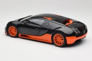 Bugatti Veyron Super Sport World Record Edition Carbon & Orange Minichamps 1:18 100110840 Metal — billede 7 af 8
