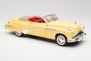 Buick Roadmaster Chrome Yellow Motormax 1:18 23124646-M17 Metal — billede 6 af 8