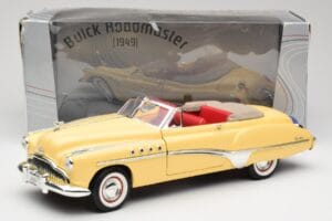 Buick Roadmaster Chrome Yellow Motormax 1:18 23124646-M17 Metal — billede 8 af 8