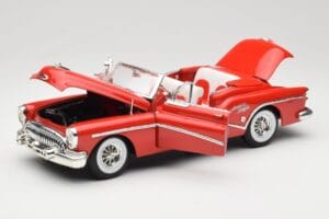 Buick Skylark Cabriolet Rød Motormax 1:18 73129 Metal — billede 2 af 8
