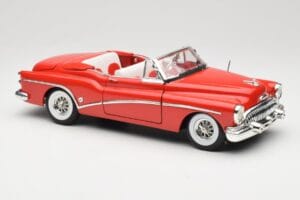 Buick Skylark Cabriolet Rød Motormax 1:18 73129 Metal — billede 6 af 8