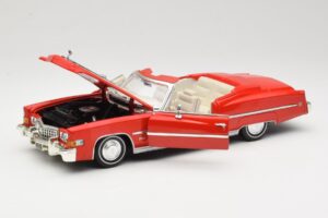 Cadillac Eldorado Cabriolet Rød Anson 1:18 30387 Metal — billede 2 af 8