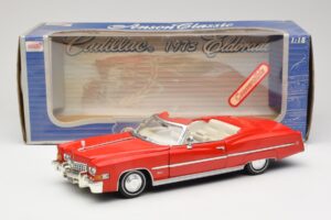 Cadillac Eldorado Cabriolet Rød Anson 1:18 30387 Metal — billede 8 af 8