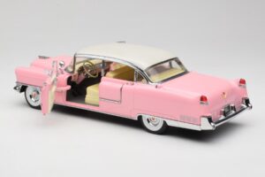 Cadillac Fleetwood Elvis Presley Pink MRC 1:18 LIC1000 Metal — billede 5 af 8