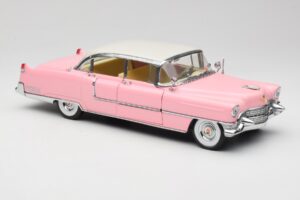 Cadillac Fleetwood Elvis Presley Pink MRC 1:18 LIC1000 Metal — billede 6 af 8