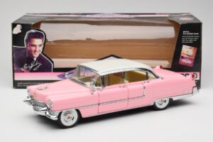 Cadillac Fleetwood Elvis Presley Pink MRC 1:18 LIC1000 Metal — billede 8 af 8
