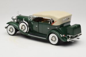 Cadillac Sport Phaeton Grøn Anson 1:18 30383 Metal — billede 8 af 9