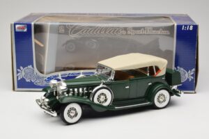 Cadillac Sport Phaeton Grøn Anson 1:18 30383 Metal — billede 9 af 9