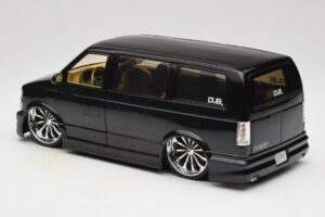 Chevrolet Astro Van Tuned Sort Jada 1:18 63122 Metal — billede 7 af 8