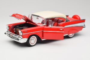 Chevrolet Bel Air Matador Rød & India Elfenben Road Legends 1:18 92109 Metal — billede 2 af 8