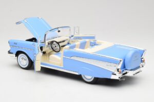 Chevrolet Bel Air Cabriolet Blå Road Signature 1:18 55/1/0863 Metal — billede 5 af 8