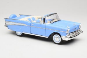Chevrolet Bel Air Cabriolet Blå Road Signature 1:18 55/1/0863 Metal — billede 6 af 8