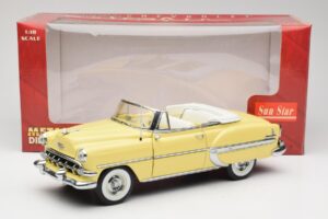 Chevrolet Bel Air Cabriolet Gul Sun Star 1:18 1712 Metal — billede 8 af 8