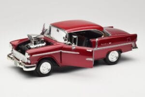 Chevrolet Bel Air Rød Motormax 1:18 73100TC-M1 Metal — billede 2 af 8