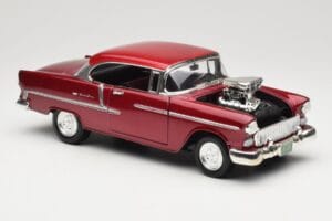 Chevrolet Bel Air Rød Motormax 1:18 73100TC-M1 Metal — billede 6 af 8