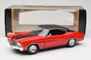 Chevrolet Chevelle SS 454 Rød Maisto 1:18 531892 Metal — billede 8 af 8
