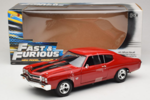 Chevrolet Chevelle SS Fast & Furious Rød Johnny Lightning 1:18 39578 Metal — billede 6 af 6