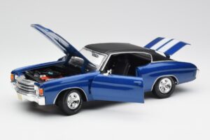 Chevrolet Chevelle SS 454 Blå Maisto 1:18 531886 Metal — billede 2 af 8