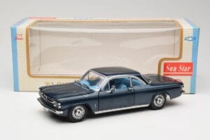 Chevrolet Corvair Mørkeblå Sun Star 1:18 1482 Metal — billede 8 af 8