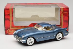 Chevrolet Corvette C1 Blå Mira 1:18 6105 Metal — billede 8 af 8