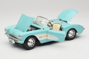 Chevrolet Corvette C1 Blå & Hvid Bburago 1:18 3024-M2 Metal — billede 2 af 8