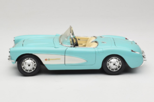 Chevrolet Corvette C1 Blå & Hvid Bburago 1:18 3024-M2 Metal — billede 4 af 8