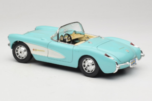 Chevrolet Corvette C1 Blå & Hvid Bburago 1:18 3024-M2 Metal — billede 7 af 8