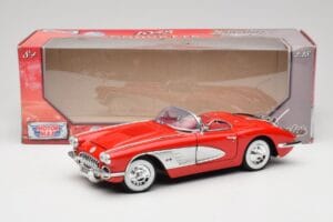 Chevrolet Corvette C1 Rød Motormax 1:18 73100TC Metal — billede 8 af 8