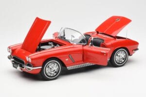 Chevrolet Corvette C1 Cabriolet Roman Rød AUTOart 1:18 71102 Metal — billede 2 af 8