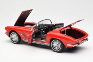Chevrolet Corvette C1 Cabriolet Roman Rød AUTOart 1:18 71102 Metal — billede 5 af 8
