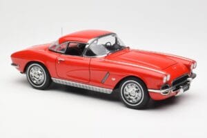 Chevrolet Corvette C1 Cabriolet Roman Rød AUTOart 1:18 71102 Metal — billede 6 af 8