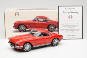 Chevrolet Corvette C1 Cabriolet Roman Rød AUTOart 1:18 71102 Metal — billede 8 af 8