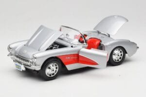 Chevrolet Corvette C1 Sølv Bburago 1:18 3034 Metal — billede 2 af 8