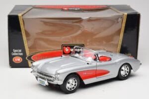 Chevrolet Corvette C1 Sølv Bburago 1:18 3034 Metal — billede 8 af 8
