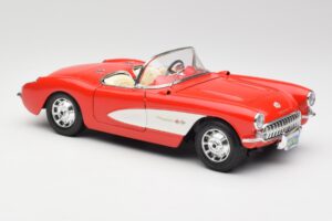 Chevrolet Corvette C1 Roadster Rød Bburago 1:18 3024 Metal — billede 6 af 8