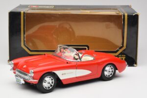 Chevrolet Corvette C1 Roadster Rød Bburago 1:18 3024 Metal — billede 8 af 8