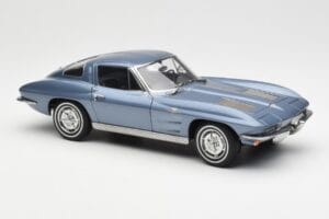 Chevrolet Corvette C2 Blågrå Metallic AUTOart 1:18 71182 Metal — billede 6 af 8
